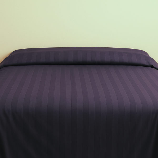 Пододеяльник антрацит lux сатин Sateen Stripe 2