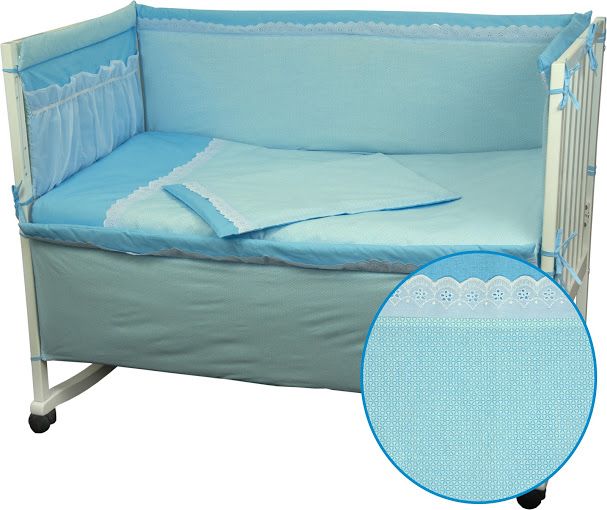 Набор для детской кроватки Карапуз голубой Руно