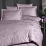 Однотонное постельное белье Corina lavender сатин жаккард