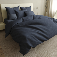 Комплект постельного белья бязь Ромбики графит