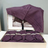 Скатерть фиолетовая в наборе с салфетками Ester на подарок