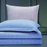 Голубое постельное белье из сатина