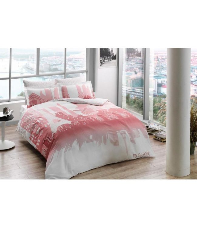 Светящееся постельное белье Glow Paris gul kurusu розовый