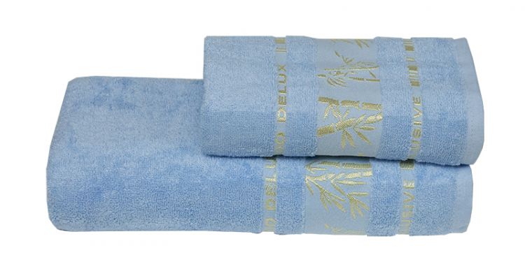 Бамбуковое полотенце Gursan Bamboo голубое