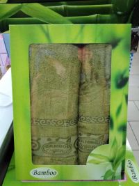 Набор бамбуковых полотенец (2 шт.) Zeron зеленый