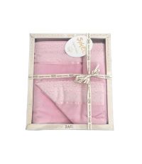 Набор розовых полотенец (3 шт ) Sikel кружево Grace