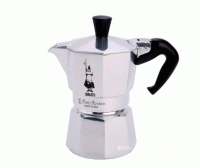 Кофеварка гейзерная 2 чашки Bialetti Moka E 0001168 металик