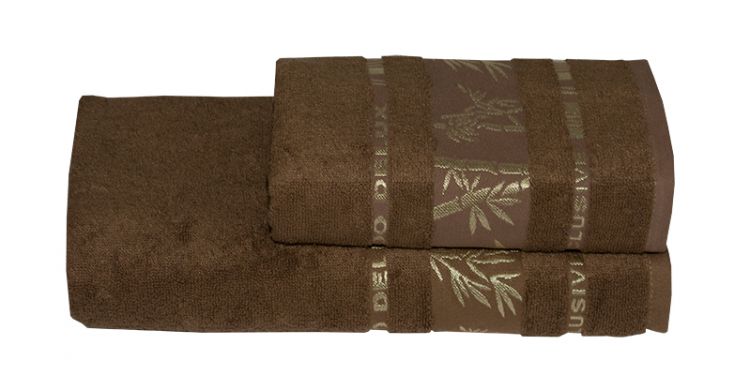 Бамбуковое полотенце Gursan Bamboo коричневое