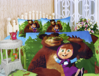 Детское постельное белье Маша и Медведь KI-62