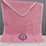 Розовое женское полотенце в сауну махра/велюр Pembe