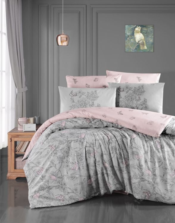 Набор белья de luxe ранфорс First Choice Paradise grey серый