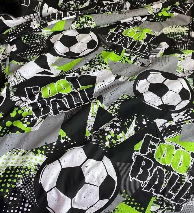 Комплект постельного белья бязь Футбол Green ткань