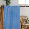 Голубое пляжное полотенце Yelkenli mavi морской узел