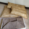 Лежак для котов 58/45 коричневый  со съемным чехлом в Киеве