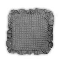 Декоративная подушка с чехлом серая (28)