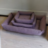 Лежак для собак и котов Rizo нежный фиолетовый в трьох размерах