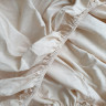 Комплект постельного белья Cotton V1 капучино простінь на резинке