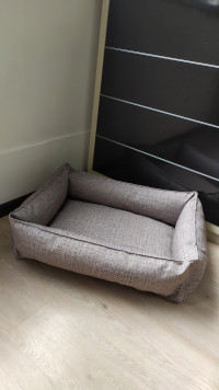 Лежак для собак (котов) Rizo 70/50 см серый дизайн