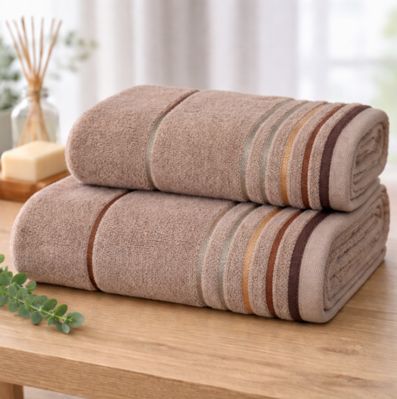 Полотенце Stripe Cotton капучино — 600 г/м², 100% хлопок (Узбекистан) 1 Полотенце Stripe Cotton капучино — 600 г/м², 100% хлопок (Узбекистан) 1