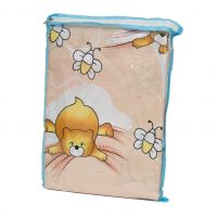 Leleka-Textile Ранфорс Мишка с пчелами персиковое в кроватку