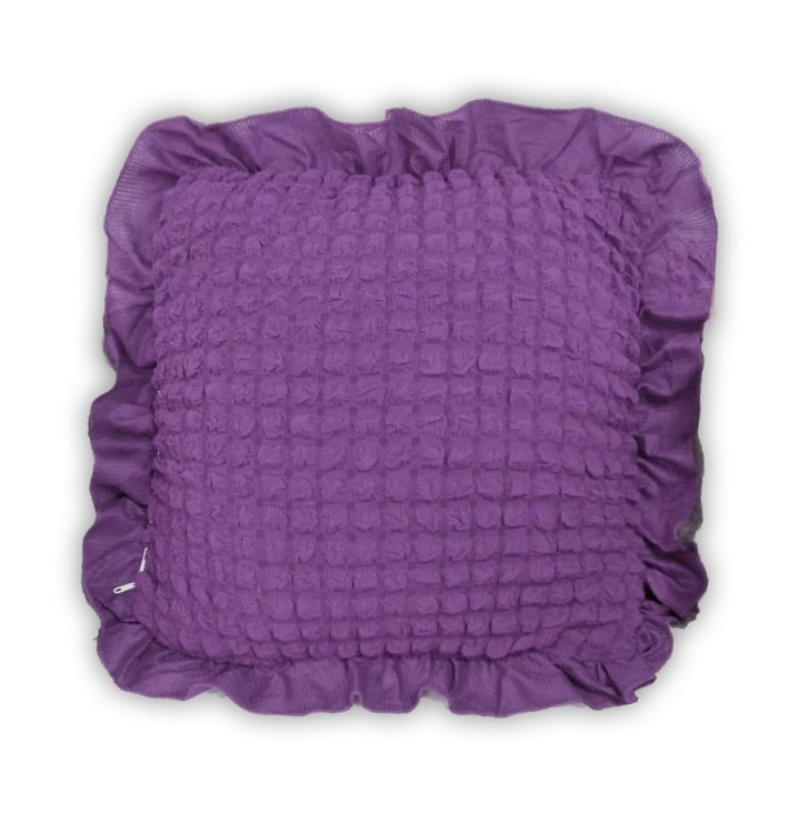 Декоративная подушка с чехлом лиловая