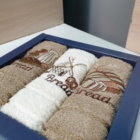 Кухонные махровые полотенца 30х50 Bread (3шт.)
