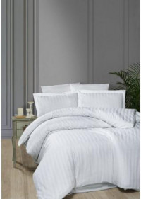 Постельный комплект Satin Broad Line White