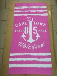 Полотенце пляжное Cape town розовое