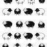 Плед LightHouse Happy Sheep черный с овечками