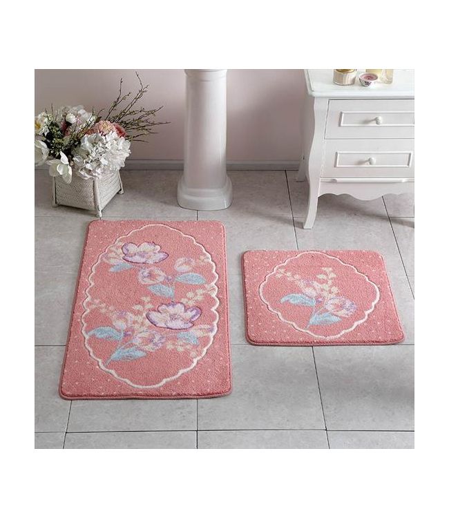 Набор ковриков в ванную Tac Salvia розовый