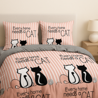 Комплект постельного белья бязь Милые котики