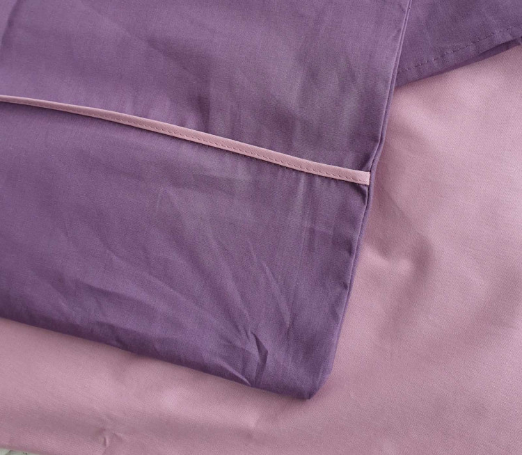 Комплект постельного белья Cotton V3 фиолетовый наволочки
