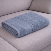 Полотенце махровое сине - серое 550 г/м², 100% хлопок (Узбекистан)  