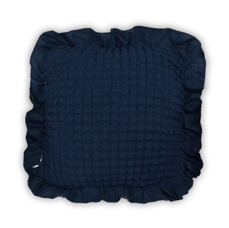 Декоративная подушка с чехлом синяя