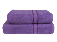 Фиолетовое махровое полотенце Parisa 430г/м2, хлопок