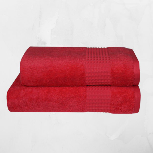Полотенце махровое красное 550 г/м², 100% хлопок (Узбекистан) 2 Полотенце махровое красное 550 г/м², 100% хлопок (Узбекистан) 2
