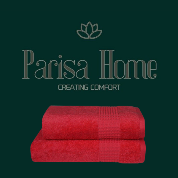 Полотенце махровое красное 550 г/м², 100% хлопок (Узбекистан) 3 Полотенце махровое красное 550 г/м², 100% хлопок (Узбекистан) 3