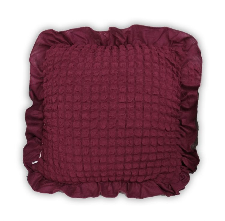 Декоративная подушка с чехлом пурпурная