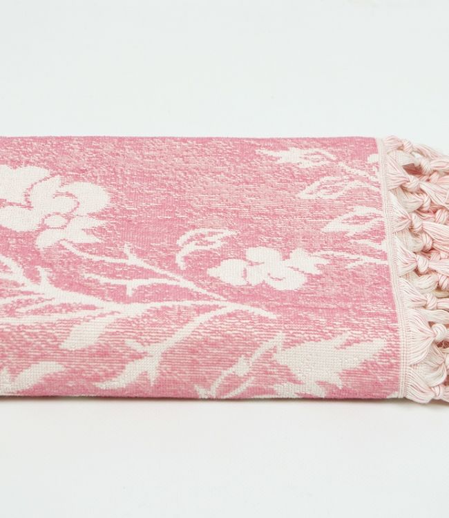 Купить розовое пляжное полотенце Partenon