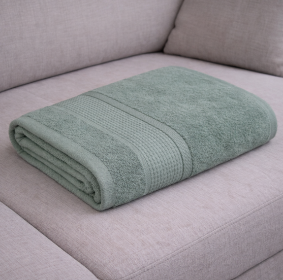 Полотенце оливковое 550 г/м², 100% хлопок (Узбекистан) 