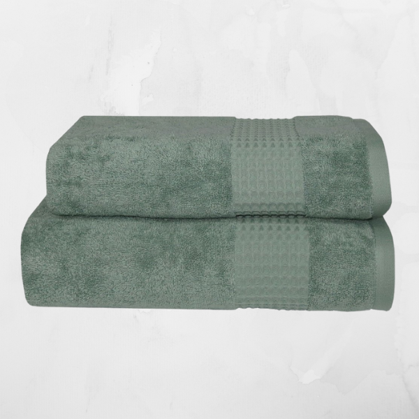 Полотенце оливковое 550 г/м², 100% хлопок (Узбекистан) 2
