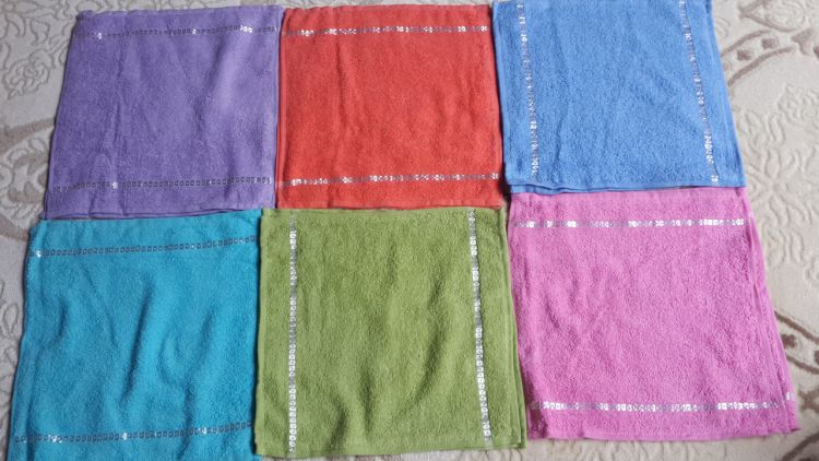 Набор махровых полотенц 30х30 Sertay
