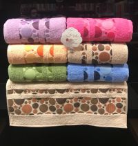 Набор полотенец Gursan Cotton  (6 шт) Colored (шарики), хлопок