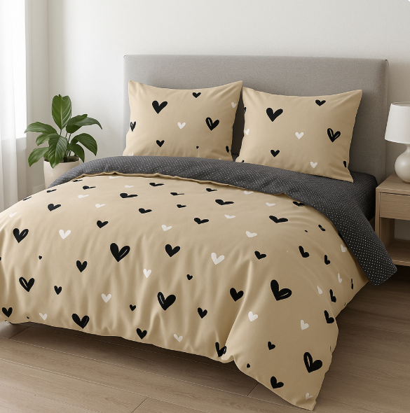 Комплект постельного белья бязь Кофейные Сердечки Комплект постельного белья бязь Кофейные Сердечки
