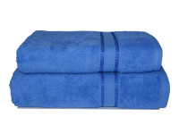 Голубое махровое полотенце Parisa 430г/м2, хлопок