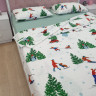 Новогоднее постельное белье Елочка Фланель в киеве
