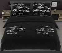 Комплект постельного белья бязь Доброй ночи черное