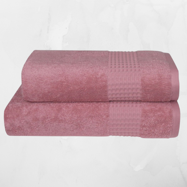 Полотенце розовый 550 г/м², 100% хлопок (Узбекистан)  2