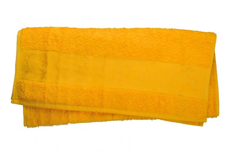  Полотенце Бамбук Hanibaba желтое
